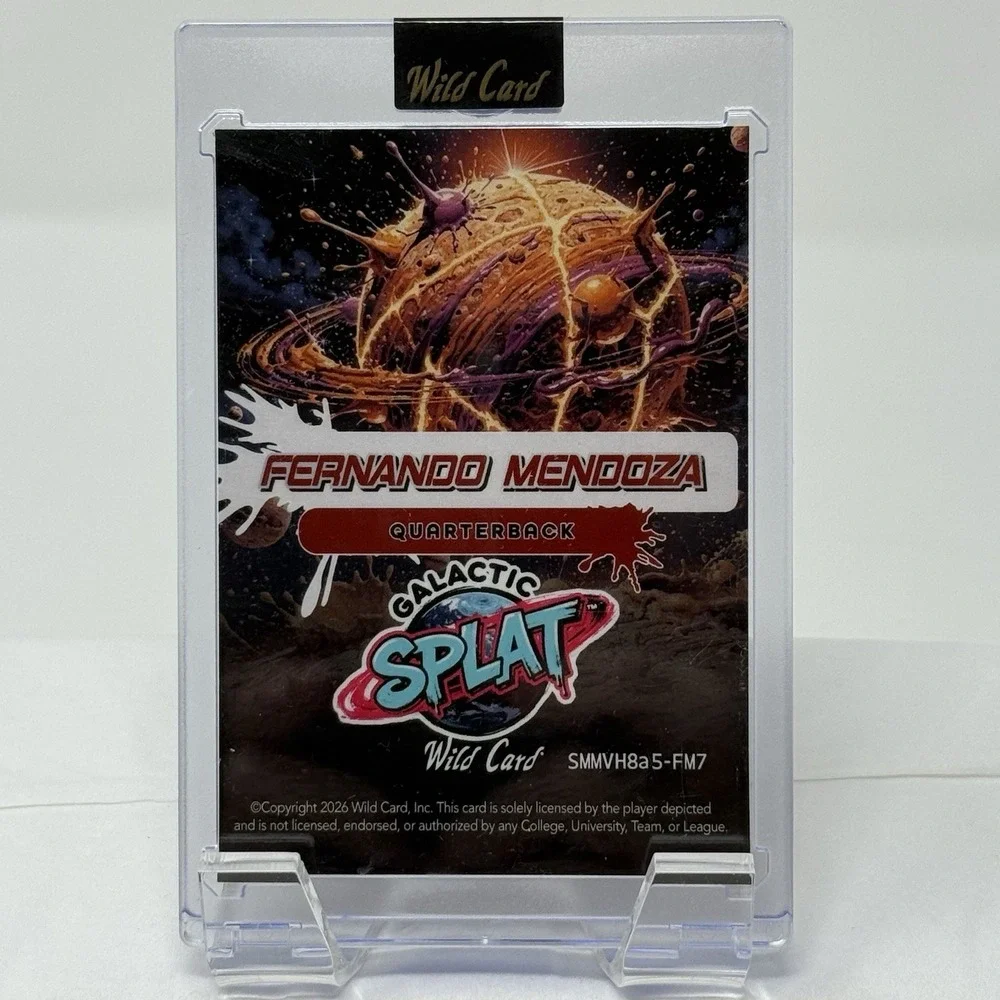 Wild Card Fernando Mendoza Galactic Splat Galactic NCAA Football 1/1